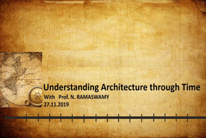 Understanding Architecture Through Time 27 Nov 2019